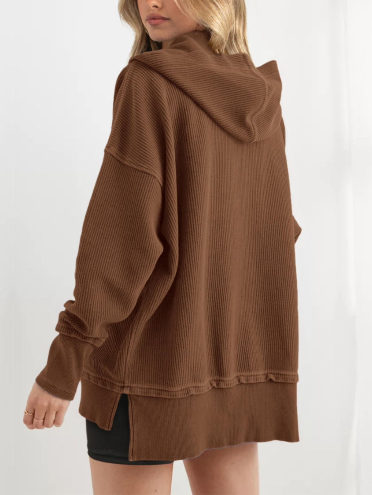 ✨Women's Oversized Button V Neck Hoodie